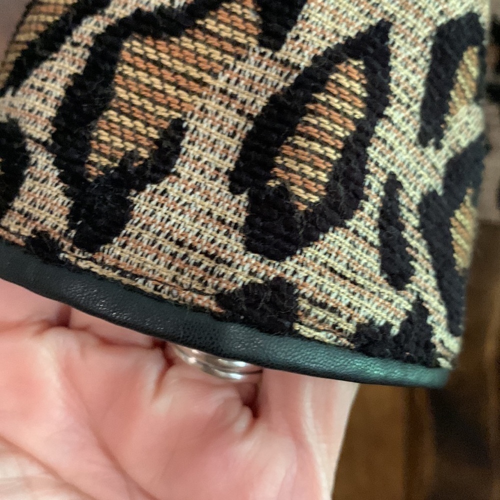 Chicos Moto Jacket Coat Animal Print Jaquard Knit Leopard Cheetah Zipper… - Picture 4 of 10